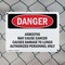 Signmission Contains Asbestos Fibers Danger Sign, Plastic, 10in W x 7in L, 2PK OS-2PACK-DS-P-710-L-2050 - alternate 5